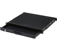 Digitus Tiroir 19 pouces 1U pour armoires réseau – profondeur réglable, verrouillable – Noir