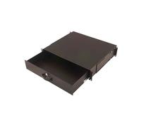 Digitus DN-19-KEY-2U-SW : Tiroir 19" 2U pour armoire réseau, verrouillable, charge max 25kg, profondeur 415mm, couleur noir.