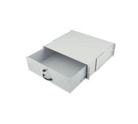 Digitus DN-19-KEY-3U Tablette d'Archivage 19" 3U Gris, Charge Max. 25kg, 485x480x134mm, Compatible Armoires Réseau 19", Acier, Turquie