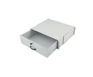 Digitus DN-19-KEY-3U Tablette d'Archivage 19" 3U Gris, Charge Max. 25kg, 485x480x134mm, Compatible Armoires Réseau 19", Acier, Turquie