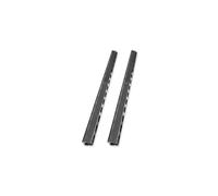 Digitus DN-19-ORG-42U-B : Kit de 2 chemins de câbles verticaux acier noir 42U pour armoire réseau 19", montage latéral, passe-câbles multiples