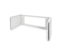 Digitus DN-19-PB-4U Support Mural Rack 19" 4U Acier Gris, Profondeur Réglable 225-399mm, Charge Max 15kg, 505x183x225mm, Compatible 483mm (19")