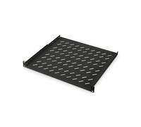 Digitus DN-19-TRAY-1-400-SW Étagère 1U Fixe 19" Acier Perforé Noir, Charge Max. 15kg, Profondeur 400mm, Montage Armoire Réseau/Serveur