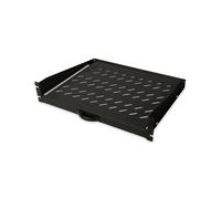 Digitus DN-19-TRAY-2-450-SW Étagère 19" 2U Acier Noir, Profondeur 367mm, pour Coffret Mural Prof. 450mm+, Charge Max. 30kg