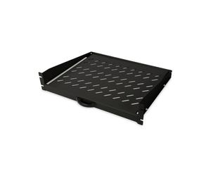 Digitus DN-19-TRAY-2-450-SW Étagère 19" 2U Acier Noir, Profondeur 367mm, pour Coffret Mural Prof. 450mm+, Charge Max. 30kg