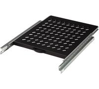 Digitus DN-19 TRAY-2-800SW 19 pouces Plaque de sol 1 UH extensible adapté à une baie de profondeur: 800 mm noir