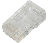 Digitus DN-219602 Connecteur modulaire Digitus CAT 6 pour câble rond, non blindé, 100 pièces DN-219602 Fiche mâle RJ45 Nombre de