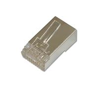 DIGITUS DN-219603 - Connecteur à sertir Cat 6 - 100 pièces - Connecteur réseau RJ45 blindé - pour câbles réseau Cat6 - 1GBase-T - 8P8C - AWG 27/7 à AWG 24/7