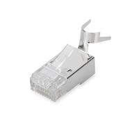 Digitus DN-219604 Connecteur modulaire Digitus CAT 6A pour câble rond, blindé, 100 pièces DN-219604 Fiche mâle RJ45 Nombre