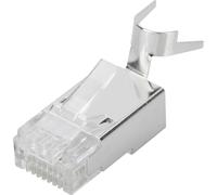 Digitus DN-219604 Connecteur modulaire Digitus CAT 6A pour câble rond, blindé, 100 pièces DN-219604 Fiche mâle RJ45 Nombre