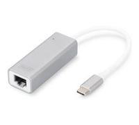 Digitus réseau informatique, USB 3.0 Adaptateur [1x USB 3.0 mâle type C - 1x RJ45 femelle] DN-3024 20.00 cm blindé