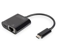 Digitus Adaptateur USB-C DN-3027 – USB-C mâle vers RJ45 femelle Gigabit, port USB-C PD