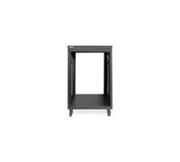 Digitus DN-48001 Rack 19" Universel 16U Acier Noir, Charge 136kg, Roulettes, Profondeur 460mm, Fentes d'aération, Livré démonté (Flatpack)