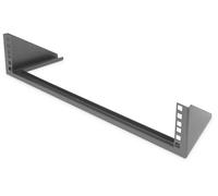 Digitus DN-48003 Support mural pour équipement 19 pouces 2 UH adapté à une baie de profondeur: à partir de 300 mm noir (RAL 9005)