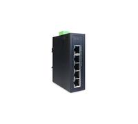 Digitus DN-651107 : Switch Industriel Gigabit Ethernet 5 Ports Non-Géré -40°C à +85°C, Boîtier Métal, Montage Rail DIN/Mural, Alimentation 18-36V DC