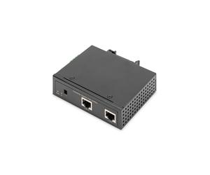 Digitus DN-651111 Répartiteur Gigabit PoE++ 802.3bt Industriel, 95W, Sortie 12-48V, -40°C à 75°C, IP30, RJ45 In/Out
