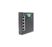 Digitus DN-651126 Commutateur Industriel Gigabit Ethernet 5 Ports Non-Géré, Boîtier Plat, -40°C à 85°C, Montage Rail DIN, IP40, 12-48V DC