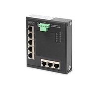 Digitus Commutateur Ethernet DN-651127 8 ports Gigabit Rail DIN Sans ventilateur