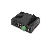 Digitus DN-651141 Injecteur Gigabit Ethernet PoE Industriel, IEEE 802.3af/at/bt, 85W, 10/100/1000Base-T(X), -40°C à 75°C, Rail DIN