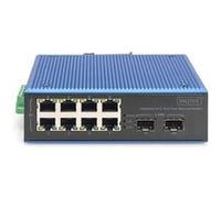 DIGITUS DN-651146 - Commutateur - industriel - 8 x 10/100 + 2 x Gigabit SFP - Montage sur rail DIN G