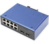 Digitus Commutateur PoE industriel DN-651147 8x10/100 + 2x Gigabit SFP PoE+ 200W Rail DIN