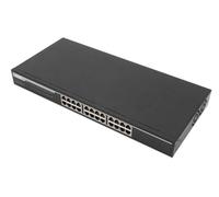 DIGITUS DN-80113 - Commutateur - non géré - 24 x 10/100/1000 - de bureau, Montable sur rack