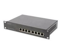 DIGITUS DN-80117 - Commutateur - C2+ - Géré - 8 x 10/100/1000 - de bureau, Montable sur rack G
