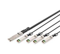 Digitus DN-81325 DIGITUS Kabel QSFP+ to 4XSFP+ 40G DAC 5.0m schwarz