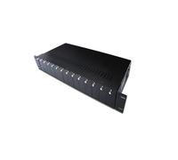 Digitus DN-82000 : Châssis 2U pour 14 Convertisseurs de Médias, 19", Alimentation Redondante, 85-265VAC, Dimensions 485x231x90mm, Température 0-50°C