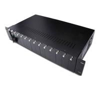 Digitus Châssis 2U pour 14 convertisseurs de médias DN-82000 – 19" Alimentation redondante 85-265VAC