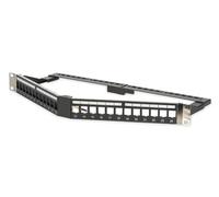Digitus DN-91414S DIGITUS Patchpanel 1HE 24-Port 3-Winklig Modular gesch.schwa