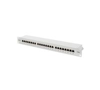 Digitus DN-91524S : Panneau de Brassage CAT 5e Classe D, 24 Ports RJ45 Blindés, 1U, Acier Galvanisé, Normes ISO/IEC 11801 et EN 50173