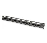 Digitus Panneau de brassage 19 pouces Cat 6 LSA 24 ports RJ45 1U Non blindé Noir