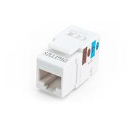 Digitus DN-93601 Module (prise) keystone RJ45 (8P8C) Cat. 6, UTP, non blindé, sans outil, blanc, 1 pièce