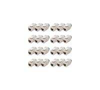 Digitus DN-93617-24 : Pack de 24 Modules Keystone CAT 6A Blindés avec Gestionnaire de Câbles Intelligent, Bornes LSA, Compatible PoE, Argent