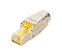 DIGITUS DN-93638 - Connecteur réseau Cat 6A - 1 pièce - Blindé à 360° - Connecteur RJ45 Cat-6A - Montage sans Outil - 500 MHz - 10GBase-T - 10 Gbit/s - AWG 27/7 à AWG 22/1