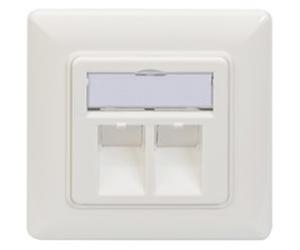 Digitus DN-93801-1 prise de courant RJ-45 Blanc, Boîte de jonction