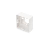 Digitus DN-93803 Cadre de montage en saillie 80x80mm type allemand pour boîtiers Keystone, montage mural, blanc, dimensions colis 150x150x50mm