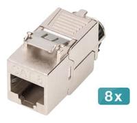 Digitus Module Keystone Cat. 8.1, blindé, 8 pièces, Module de Keystone