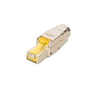 Digitus DN-93838 Connecteur de terrain CAT 8.1 RJ-45 mâle blindé, 25/40GBase-T, montage sans outil, PoE++, 2000 MHz, -20°C à 70°C