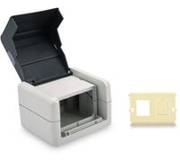 Digitus DN-93844-OD-2 DIGITUS Anschlussdosen-Set, 2xKeystone Module, IP44, Deckel