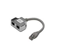 Digitus RJ45 réseau informatique Adaptateur CAT 5, CAT 5e [1x RJ45 mâle - 2x RJ45 femelle] gris