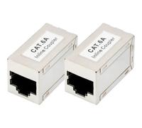 Digitus DN-93905-2 Boîtier femelle RJ45 Nombre de pôles 8 argent 2 pc(s)