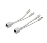 Digitus Kit câble PoE passif DN-95001 – 1x répartiteur PD + 1x injecteur PSE – Blanc