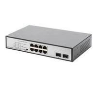 DIGITUS DN-95140 - Commutateur - non géré - 6 x 10/100/1000 (PoE++) + 2 x 10/100/1000 + 2 x Gigabit SFP (liaison montante) - de bureau, Montable sur rack, fixation murale - PoE++ (180 W) G