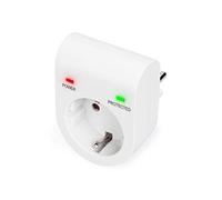 DIGITUS DN-95400 - Adaptateur de protection contre les surtensions - 1 unité - 16 A / 230 V / 50 Hz - Max. 3.500 W - Indicateur d'état LED - Courant de fuite Max. 13.500 A - Blanc