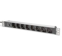 Digitus DN-95410-IT DIGITUS 8-Fach Steckdosenleiste 1HE PDU, IEC C14 St. IT