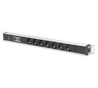 Aluminium PDU, Rackmountable, frequency filter 16A, 4000W, 250VAC 50/60Hz, 7x safety, 2m
