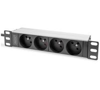 Digitus DN-95418-FR 10 pouces Multiprise adapté à une baie de profondeur: à partir de 300 mm aluminium, aluminium (anodisé), noir