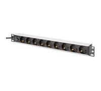 Digitus DN-95437 unité de distribution d'énergie 9 sorties CA 1U Noir et Argent